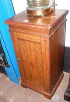 A Victorian pitch pine pot cupboard