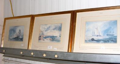 A set of six Limited Edition J.M.W. Turner prints
