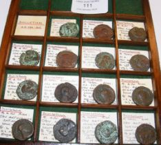 A collection of fifteen Roman coins of Diocletian