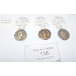Three Roman silver coins, Hadrian (AD117-138) - 3.