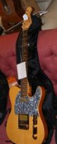 An 'Indie' M8 Telecaster electric guitar with soft