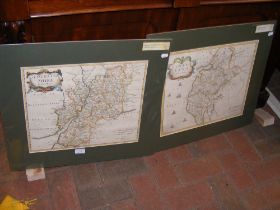 Robert Morden - a 17th century hand coloured map o