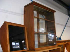 Two display cabinets