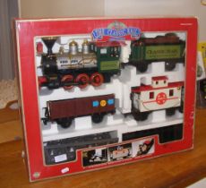 A vintage Classic Rail toy locomotive train set in