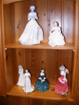 A selection of Royal Doulton figures and other