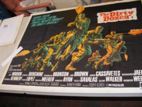 'The Dirty Dozen' 1967 British quad film poster - 30 x 40 inches