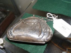 A Victorian ladies silver purse