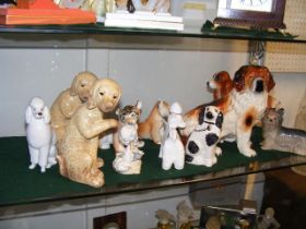 Ceramic animal ornaments including USSR and other