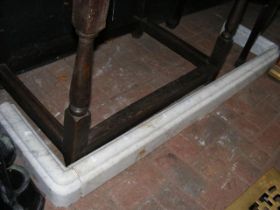 An antique marble fender