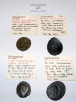 Four Roman Antoninianus coins of Carausius (AD287-