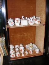 A selection of crested china, all relating to Cowe