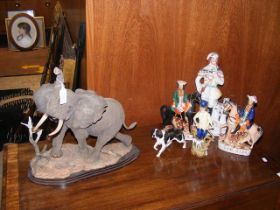 A large 'Guardian of the Herd' elephant ornament,