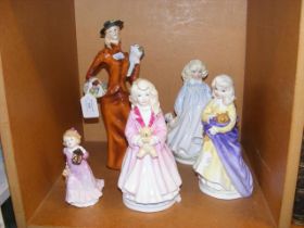 A Royal Doulton figurine 'Eliza', together with ot