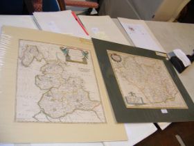 Robert Morden - a 17th century hand coloured map o