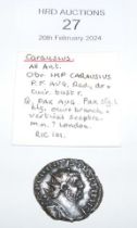 Roman Imperial Antoninianus coin of Carausius, Pax