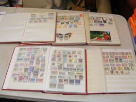 Five albums of collectable stamps - Palestine and others