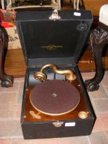 A Columbia picnic gramophone/grafonola