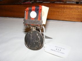 A Victoria war medal on silver stand - John Lockl