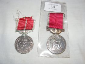A British Empire medal to Edward Haddow, together