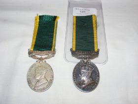 A Union of South Africa efficient service medal to