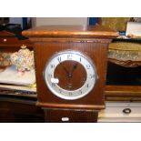 A 1940's oak cased Grandmother clock made by H Gow