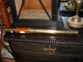 A brass telescope
