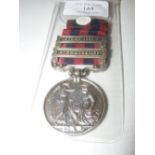 A Victoria Burma medal with 1885-7 and 1887-89 cla