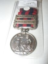 A Victoria Burma medal with 1885-7 and 1887-89 cla