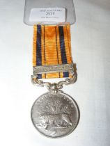 A South African War medal with 1877-88-89 clasp, u