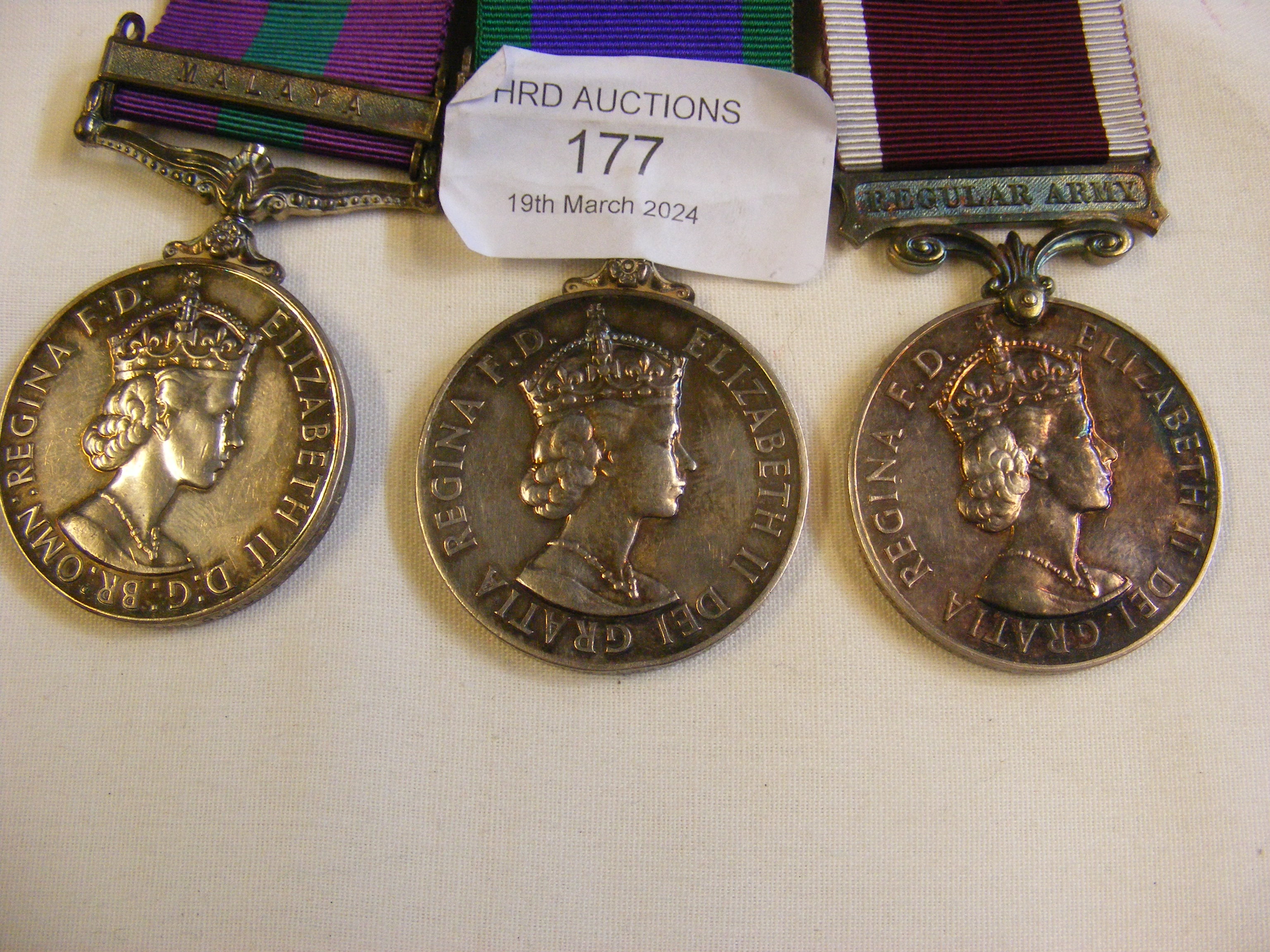 A three WWII medal group - Malaya - to Sergt. Harkaram - Image 14 of 15