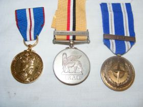 An Iraq war medal with clasp 19th March - 28th Apr