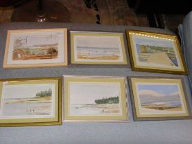 A series of watercolours by K.Salmon - Isle of Wig