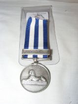 An 1882 Egypt War medal with Suakin 1884 clasp to