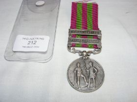 An India 1895 War medal with Tirah 1897-98, Punjab