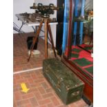 A Military Anti-Aircraft double ended telescope, the plaque eng