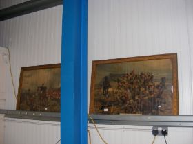 A pair of Victorian framed military prints