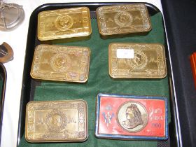 Five First World War Christmas boxes and one other