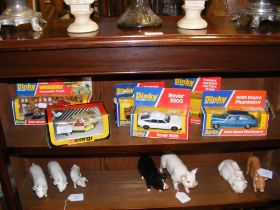 A quantity of Dinky die cast model cars