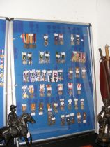 A medal display cabinet