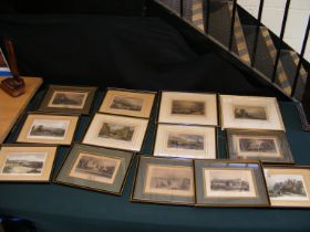 A selection of antique Isle of Wight engravings