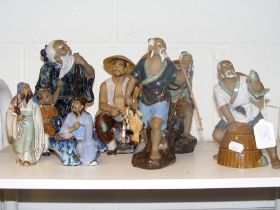 Assorted oriental figurines