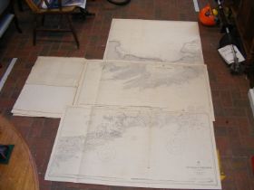 A series of navigation charts