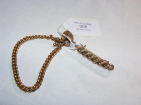 A bracelet together with brooch