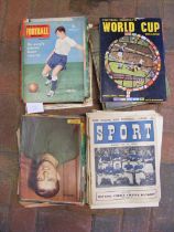 A quantity of circa 1960's football magazines