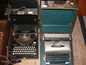 A Remington Travel Riter, together with older Remi