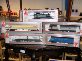 A quantity of Lima model train locomotives and rol