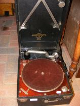 A Columbia picnic gramophone/grafonola