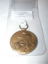 A rare George V Allied Subjects medal - bronze -