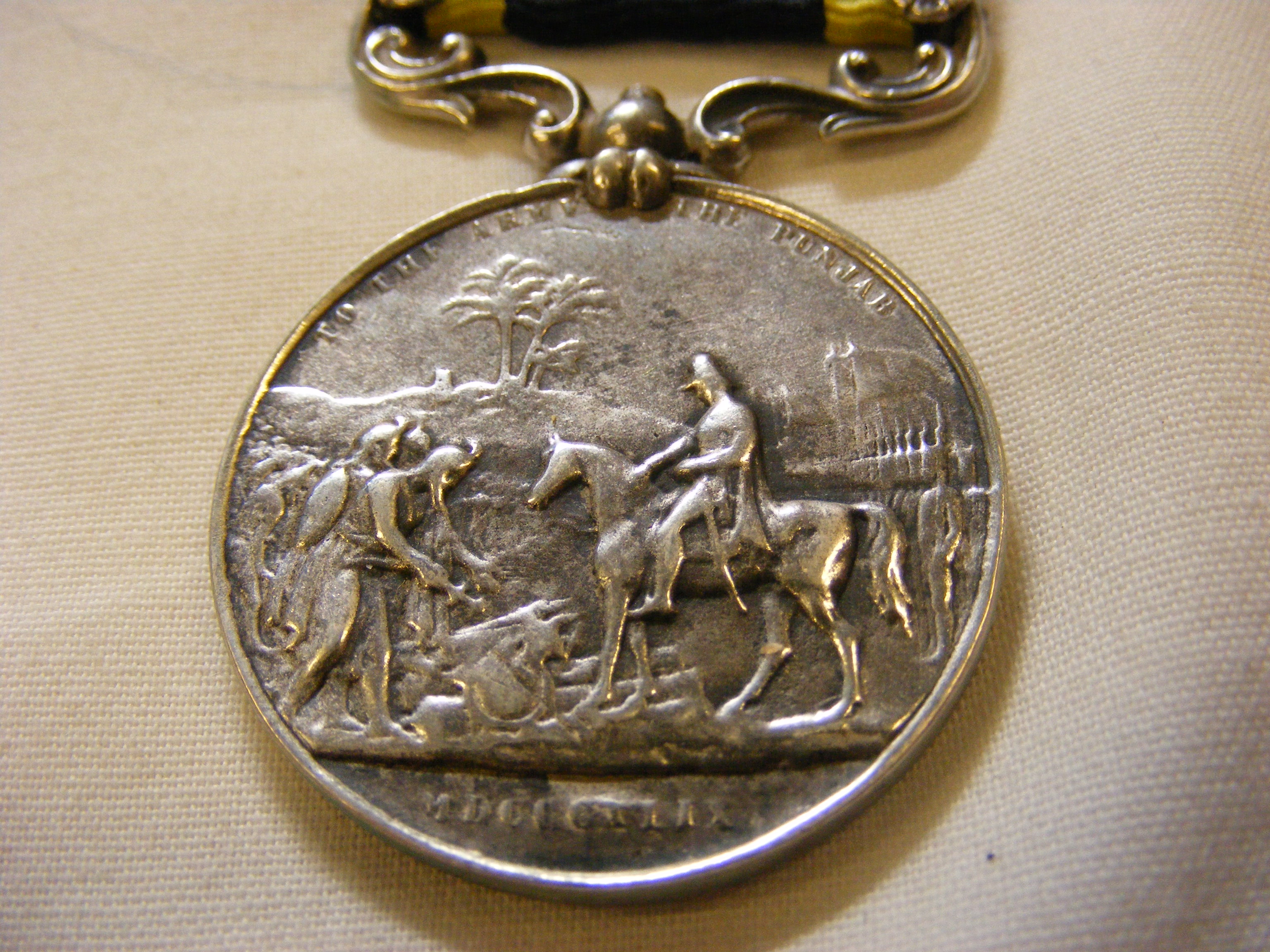 A Victoria Punjab medal with Mooltan clasp - unnam - Image 2 of 6