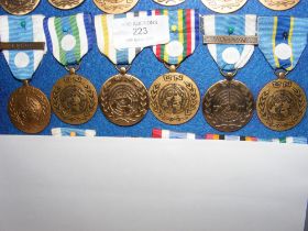 Six UN war medals